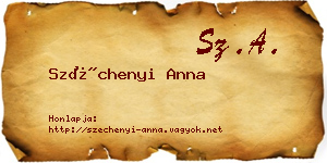 Széchenyi Anna névjegykártya